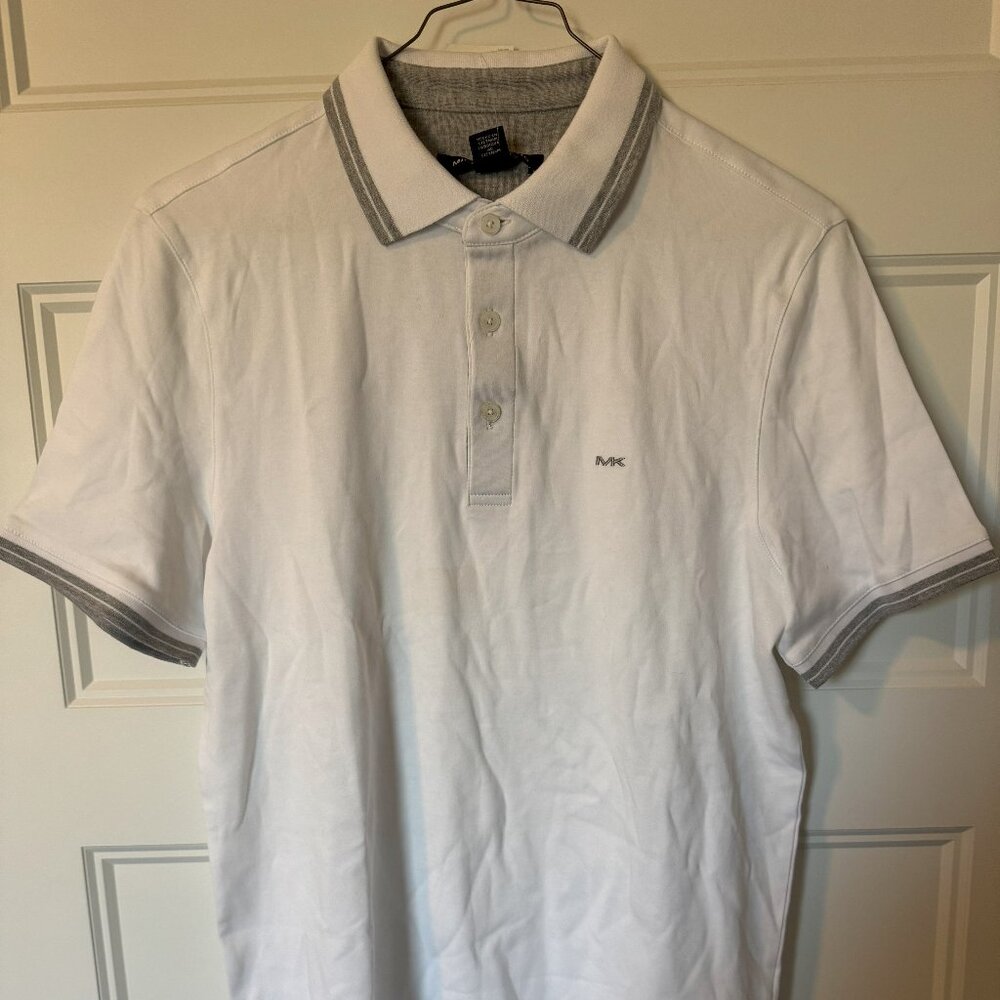 MK Men's Greenwich Tipped Polo Shirt, NWT